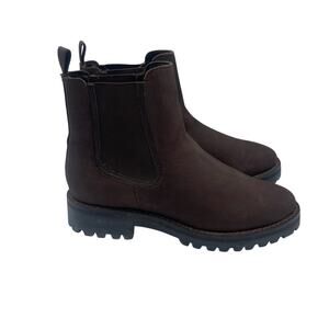 Thursday Company Everyday Boots Truffle Nubuck Leather Chelsea Ankle Womens 6